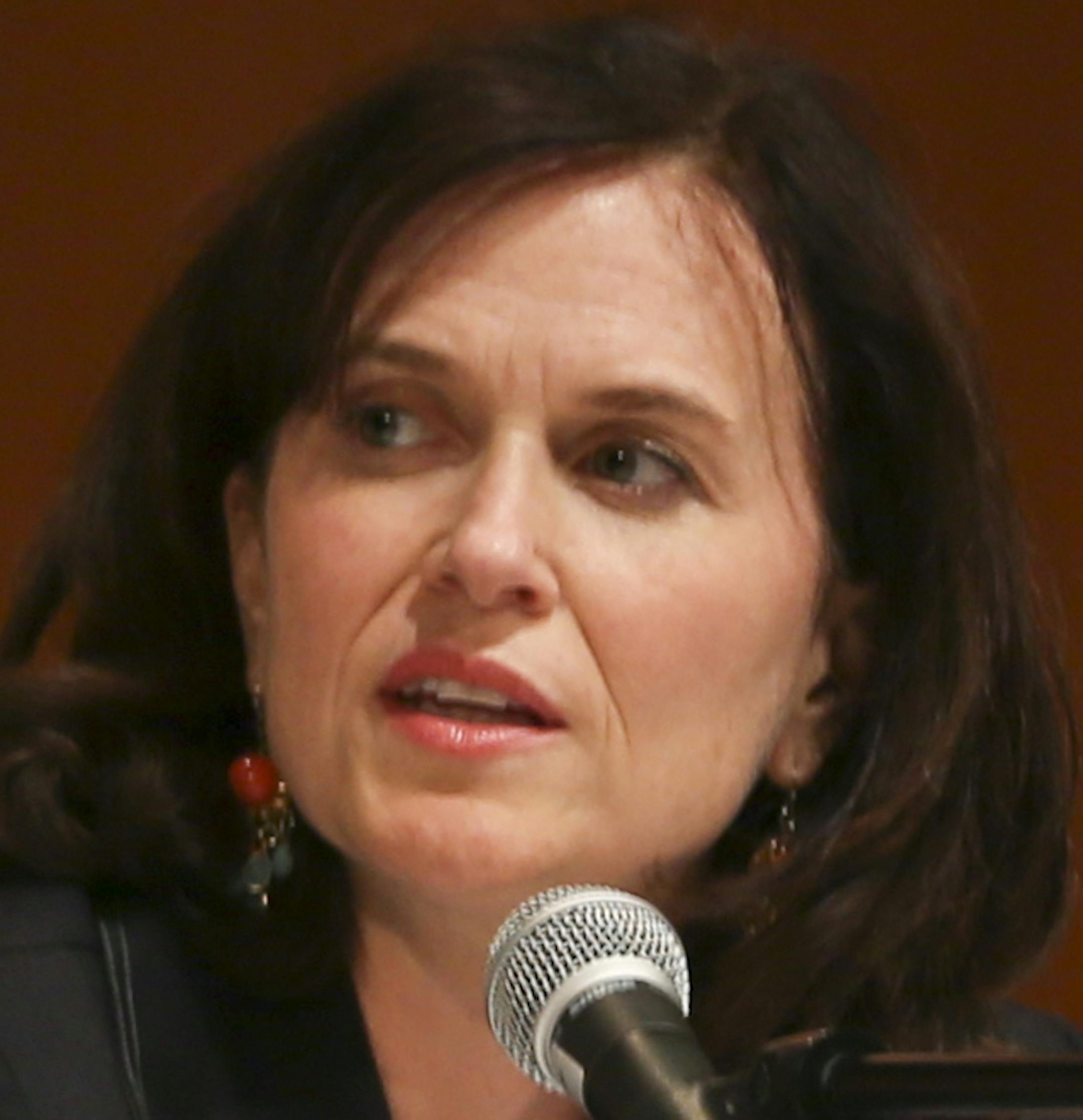 A mayoral forum based on the arts was held with several candidates for mayor of Minneapolis at the MacPhail Center in Minneapolis, Minn., on Thursday, September 12, 2013. Candidates Cam Winton and Betsy Hodges on stage during the forum. ] (RENEE JONES SCHNEIDER • reneejones@startribune.com)
