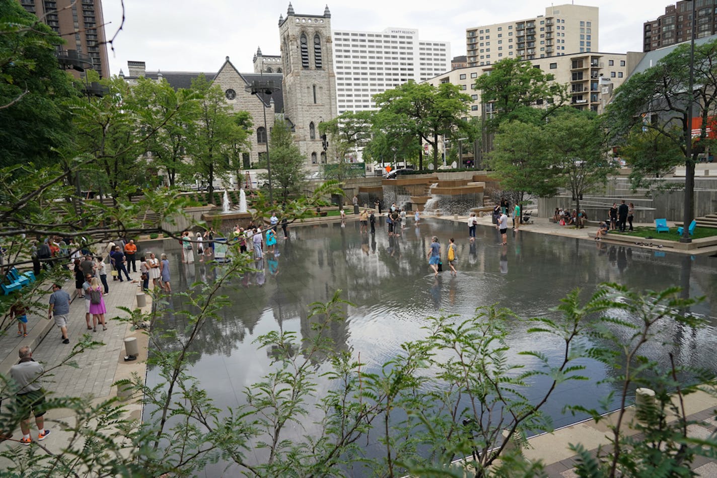 Water in the pool had been 10 inches deep, but it's now a quarter-inch deep.