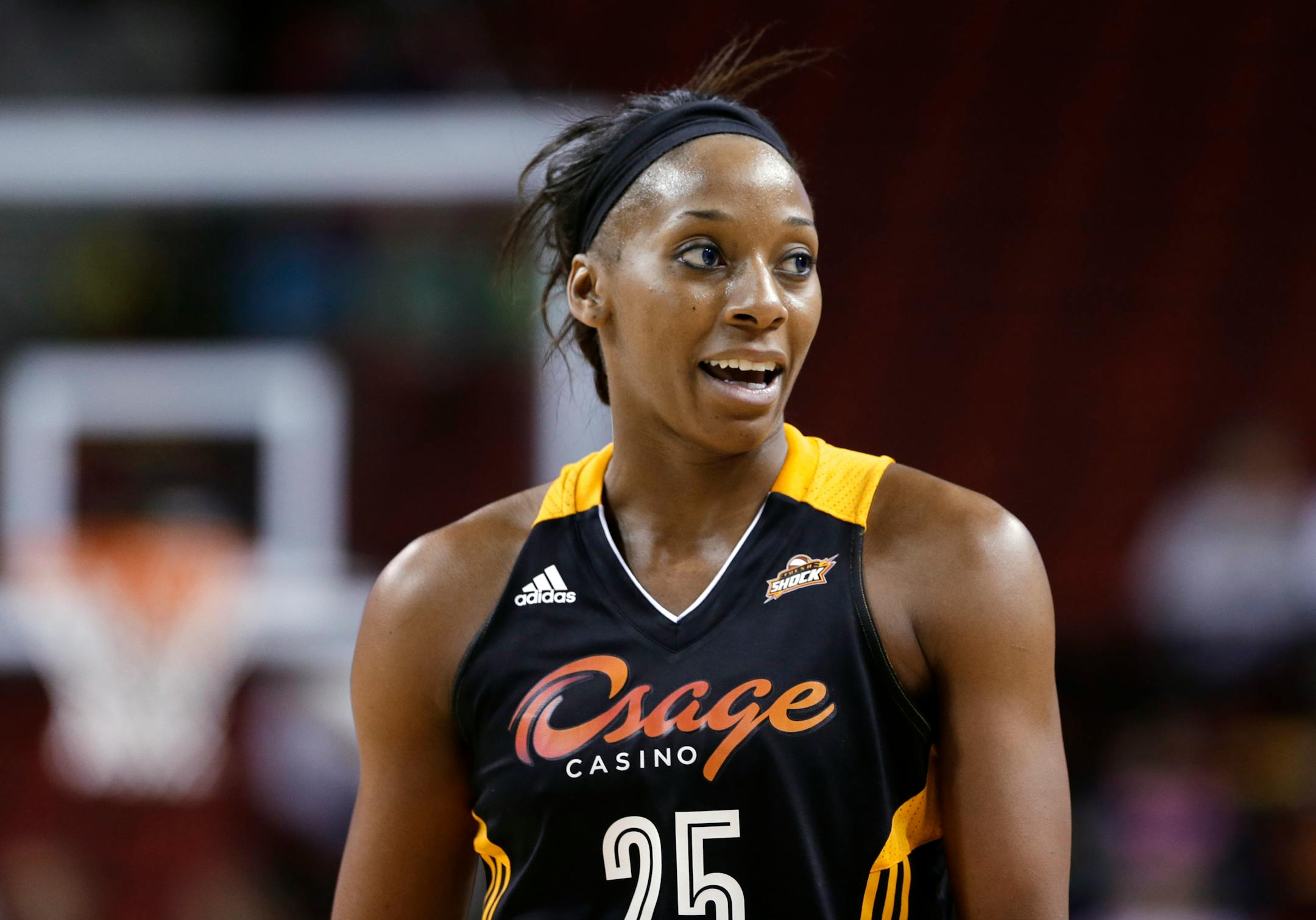 The Tulsa Shock's Glory Johnson.