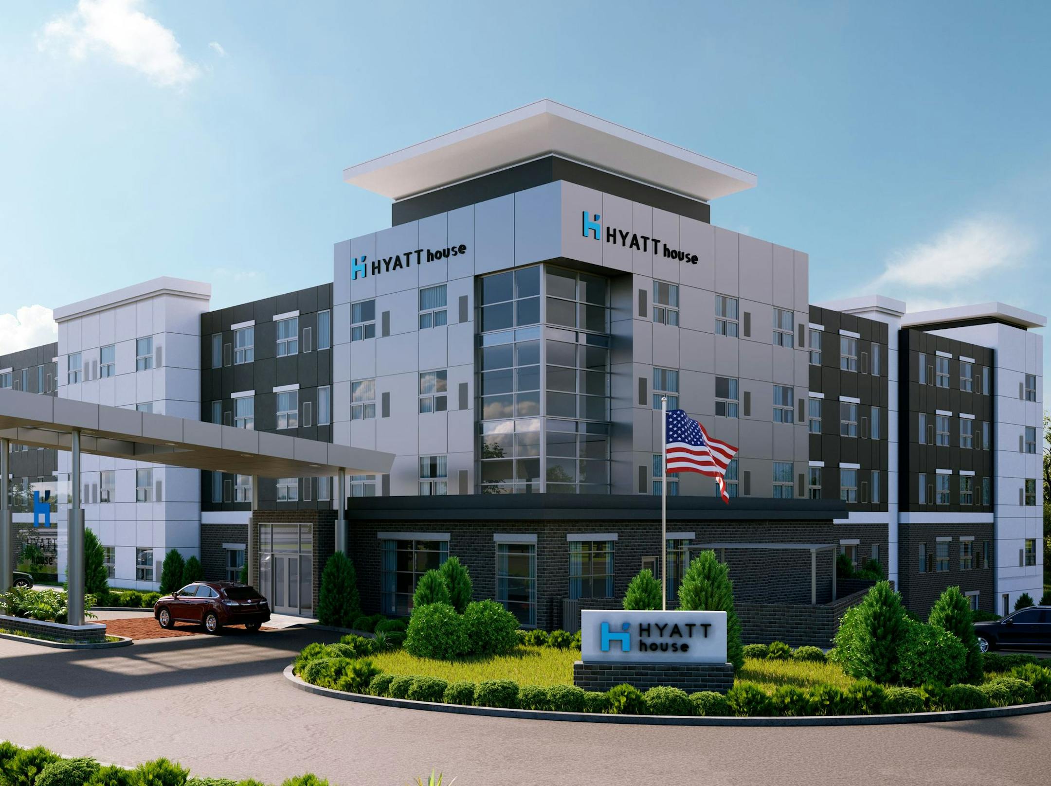 The new Hyatt House would be built close to the Mall of America in Bloomington.
Image courtesy JR Hospitality
