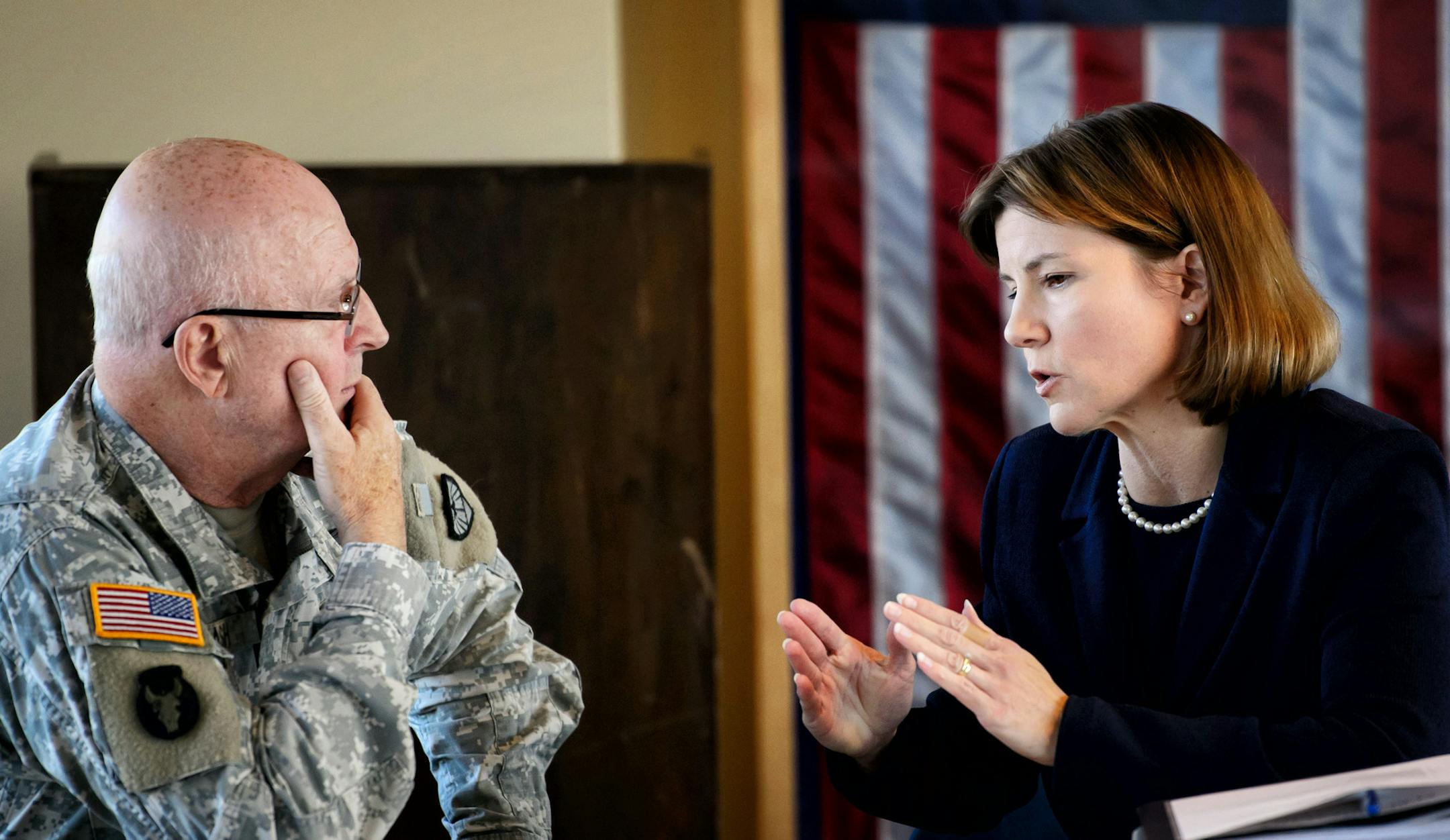 National Guard Adj. Gen. Richard Nash and Attorney General Lori Swanson discussed state preparations for Ebola in October.
