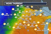 One More Warm Day Thursday - Rain Possible Late Thursday Through Saturday