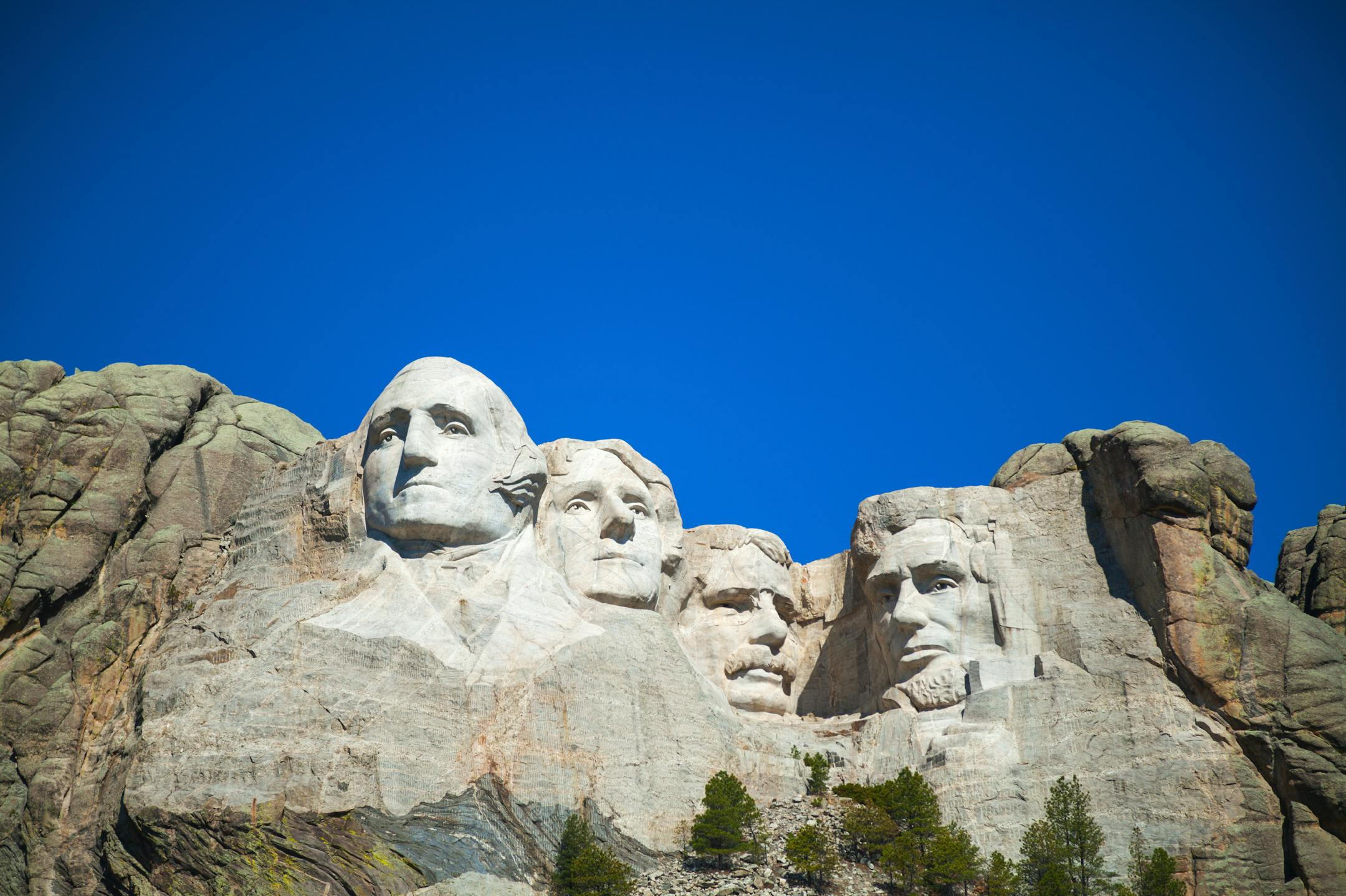 The Mount Rushmore monument in South Dakota.