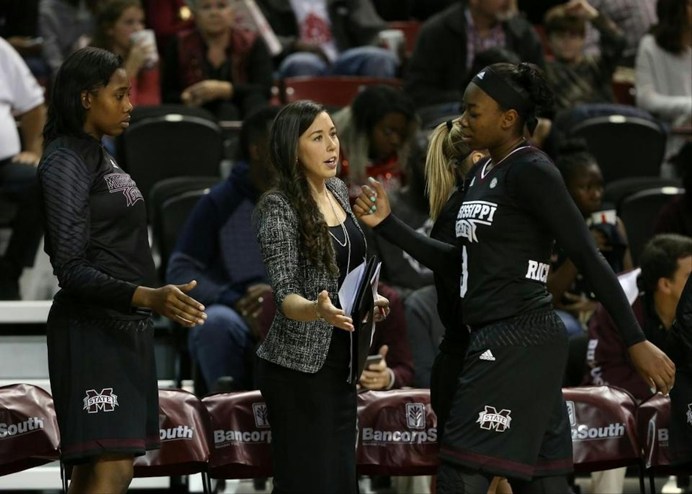 Carly Thibault-DuDonis has been an assistant at Mississippi State and is the daughter of Washington Mystics head coach Mike Thibault, who also coached Lindsay Whalen when she played for Connecticut.