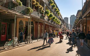 The French Quarter in New Orleans is a 1.5-mile walk from the Amtrak stop at Union Passenger Terminal.