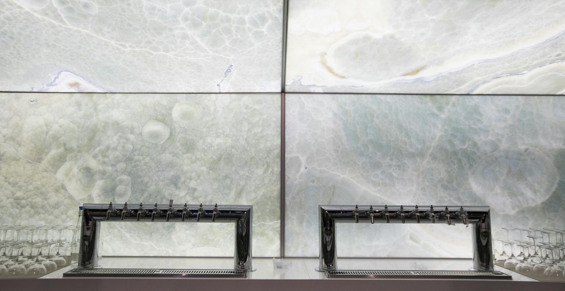The bar for the new Lexus Courtside Club.