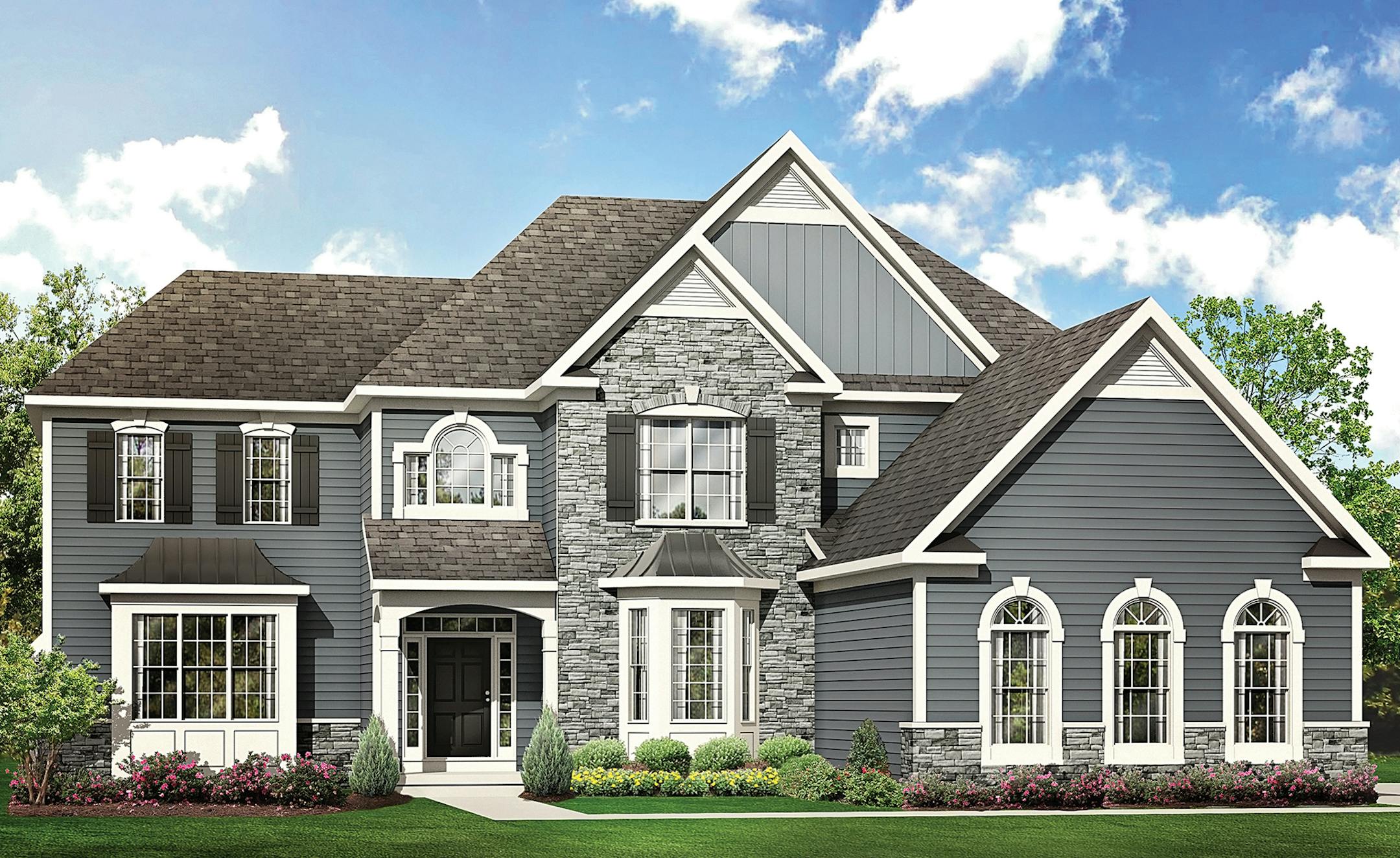Home plan: This striking home has many family-friendly amenities.