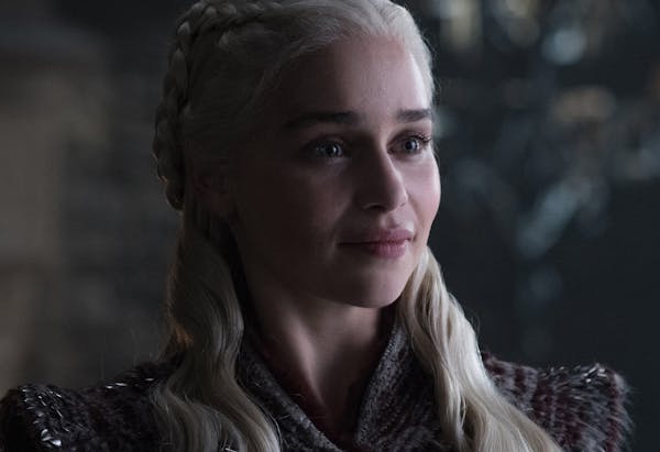 Emilia Clarke as Daenerys Targaryen.
Game of Thrones
photo: Helen Sloane/HBO