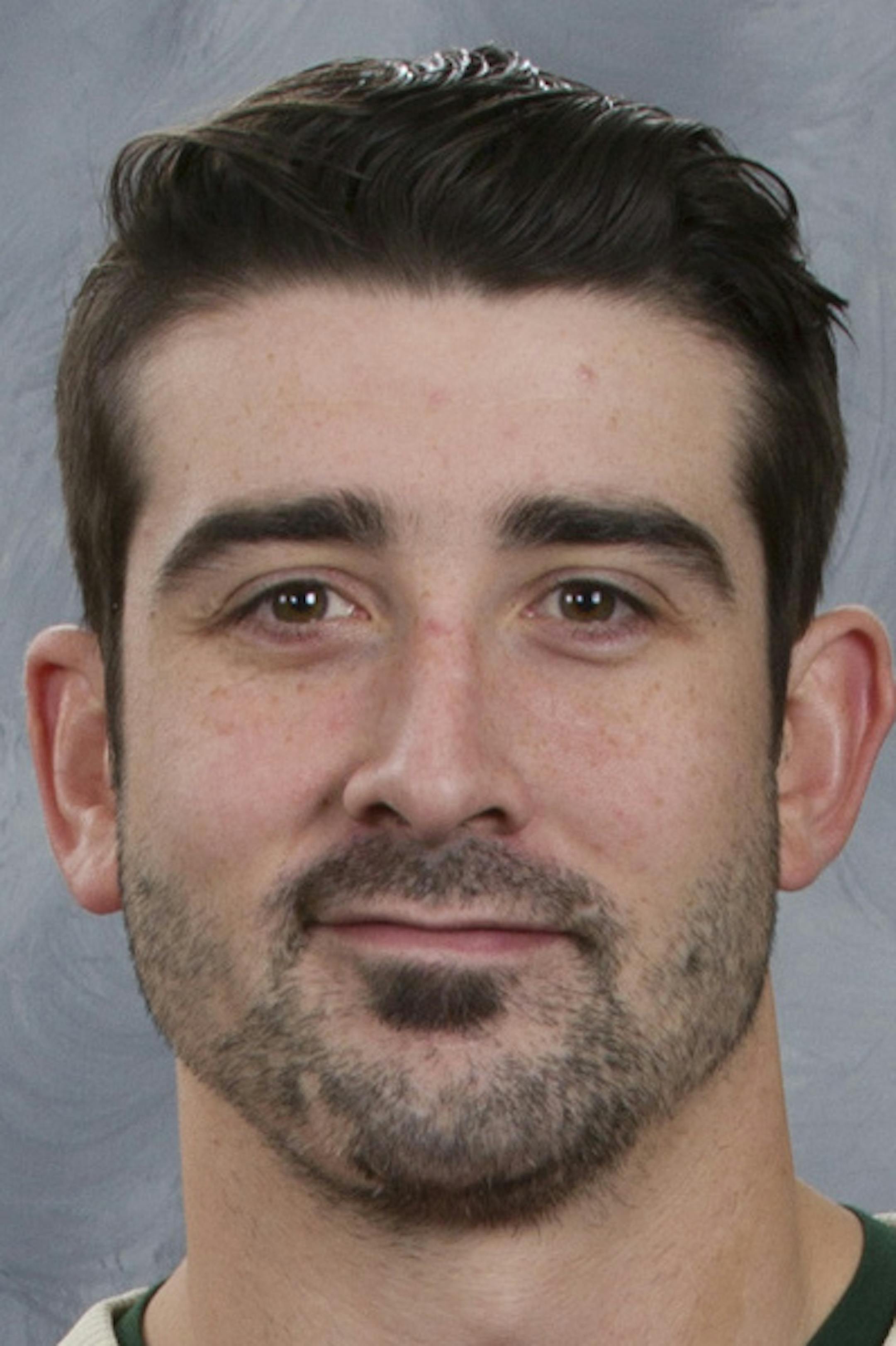 SAINT PAUL, MN - JANUARY 12: Cal Clutterbuck of the Minnesota Wild poses for his official headshot for the 2012-2013 season at the Xcel Energy Center on January 12, 2013 in Saint Paul, Minnesota. (Photo by Andy King/NHLI via Getty Images) *** Local Caption *** Cal Clutterbuck ORG XMIT: 159393525