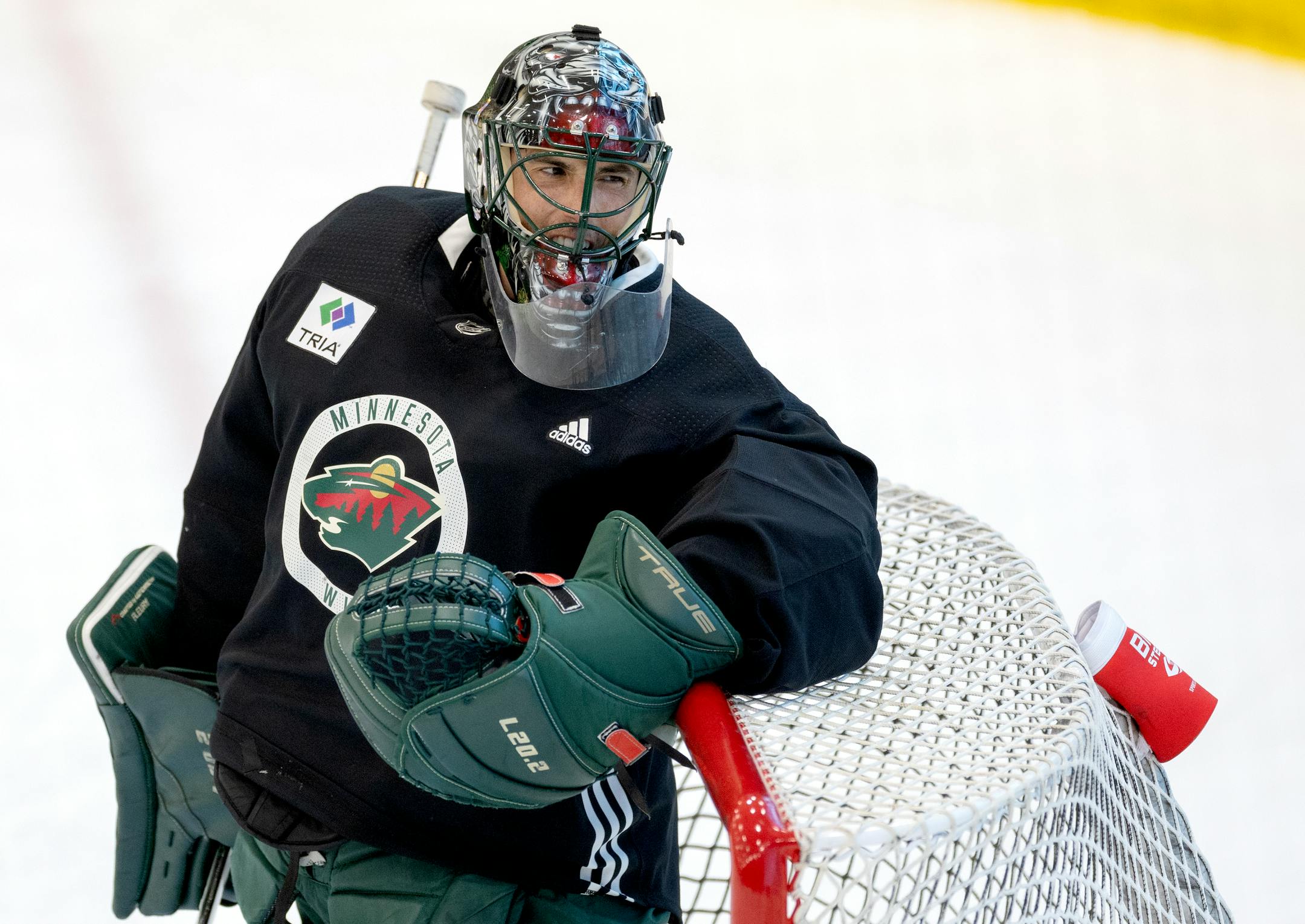 Minnesota Wild goalie Marc-Andre Fleury (29) during training camp Thursday, September 21, 2023, at TRIA Rink in St. Paul, Minn. ] CARLOS GONZALEZ • carlos.gonzalez@startribune.com