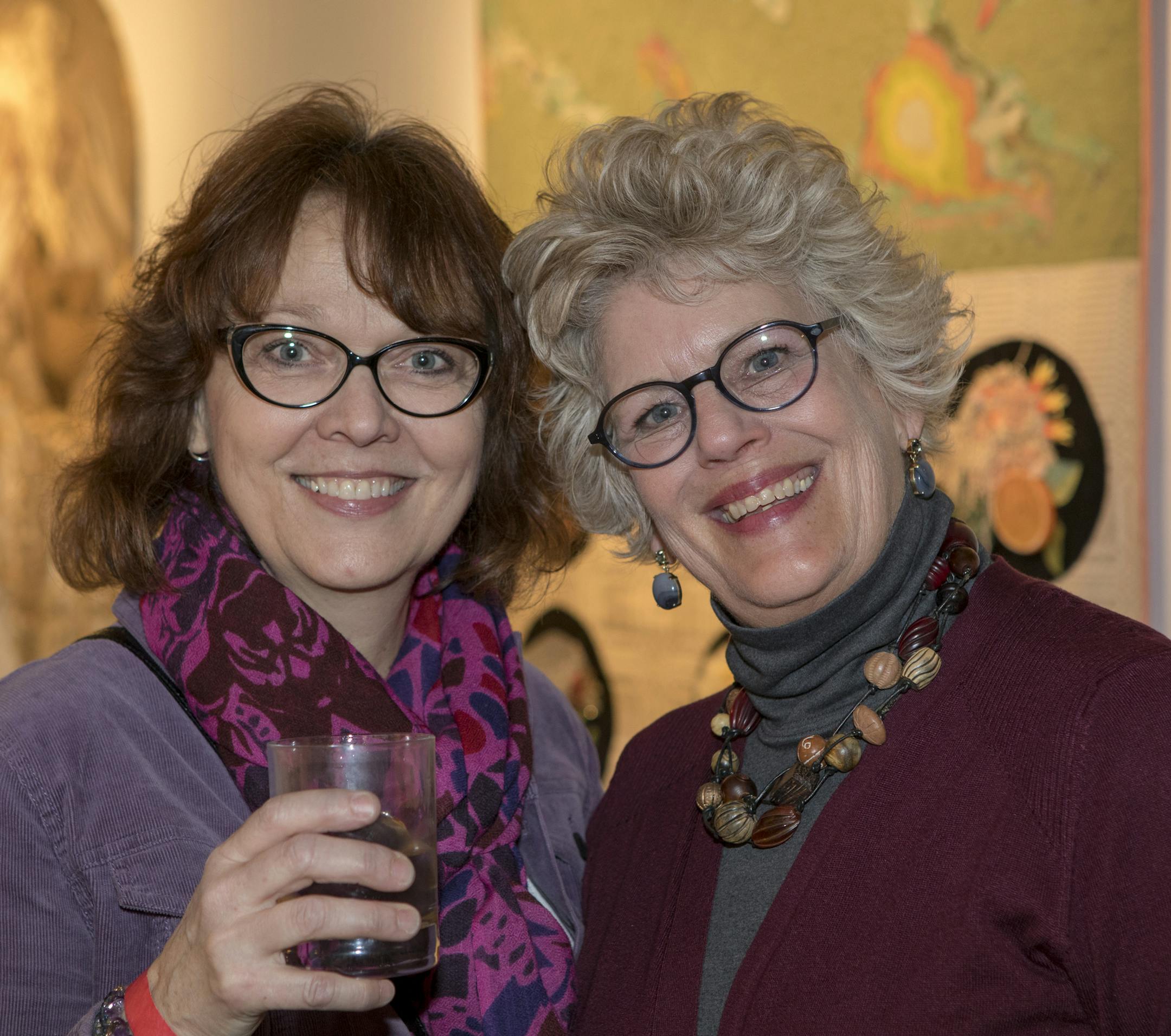 Dorothea Allen and RenÈ Coult-Calendine attend Cocktails by Design. [ Special to Star Tribune, photo by Matt Blewett, Matte B Photography, matt@mattebphoto.com, Goldstein Museum of Design, Cocktails by Design, March 22, 2018, , Minnesota, SAXO 1005784328 FACE040118