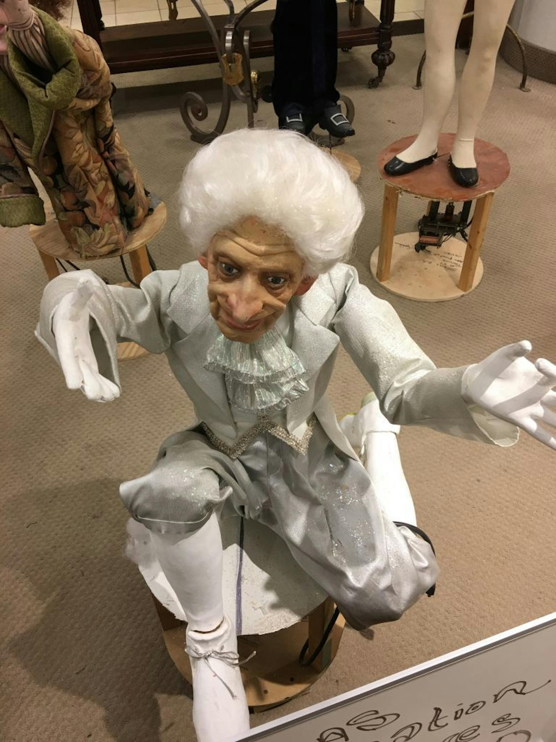 Macy�s is liquidating some of the many animatronic figures and props from decades of holiday shows. More than 20 figures are currently for sale for $200 to $1,500 each. Characters from Dickens Village (1960s), the Nutcracker (1973) Harry Potter (2000) and others were put out last week. Credit: John Ewoldt, STAR TRIBUNE 2/21/17