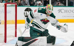 Wild goalie Jesper Wallstedt didn't have a great debut earlier this season in Dallas but will get another shot Sunday.