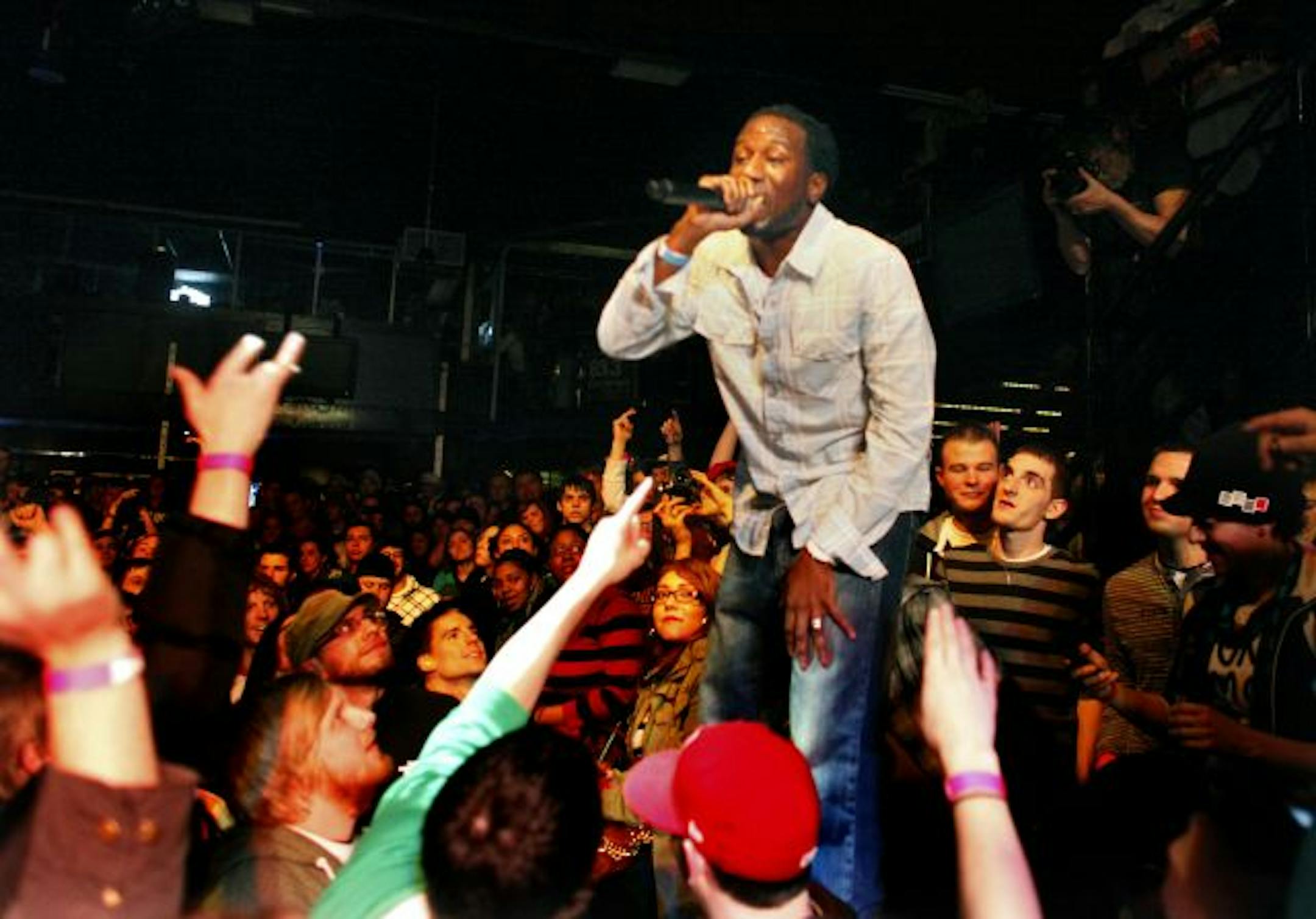 Toki Wright on Tuesday played during Rhymesayers Benefit for Haiti concert at First Avenue in Minneapolis.