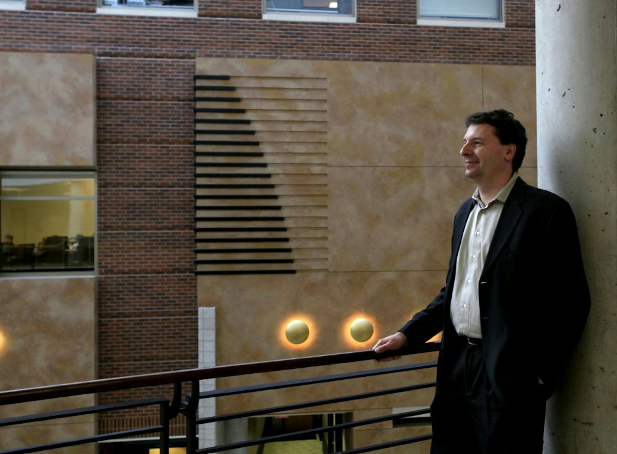 Professor Myles Shaver at the Carlson School of Management on the University of Minnesota campus on May 9, 2012.