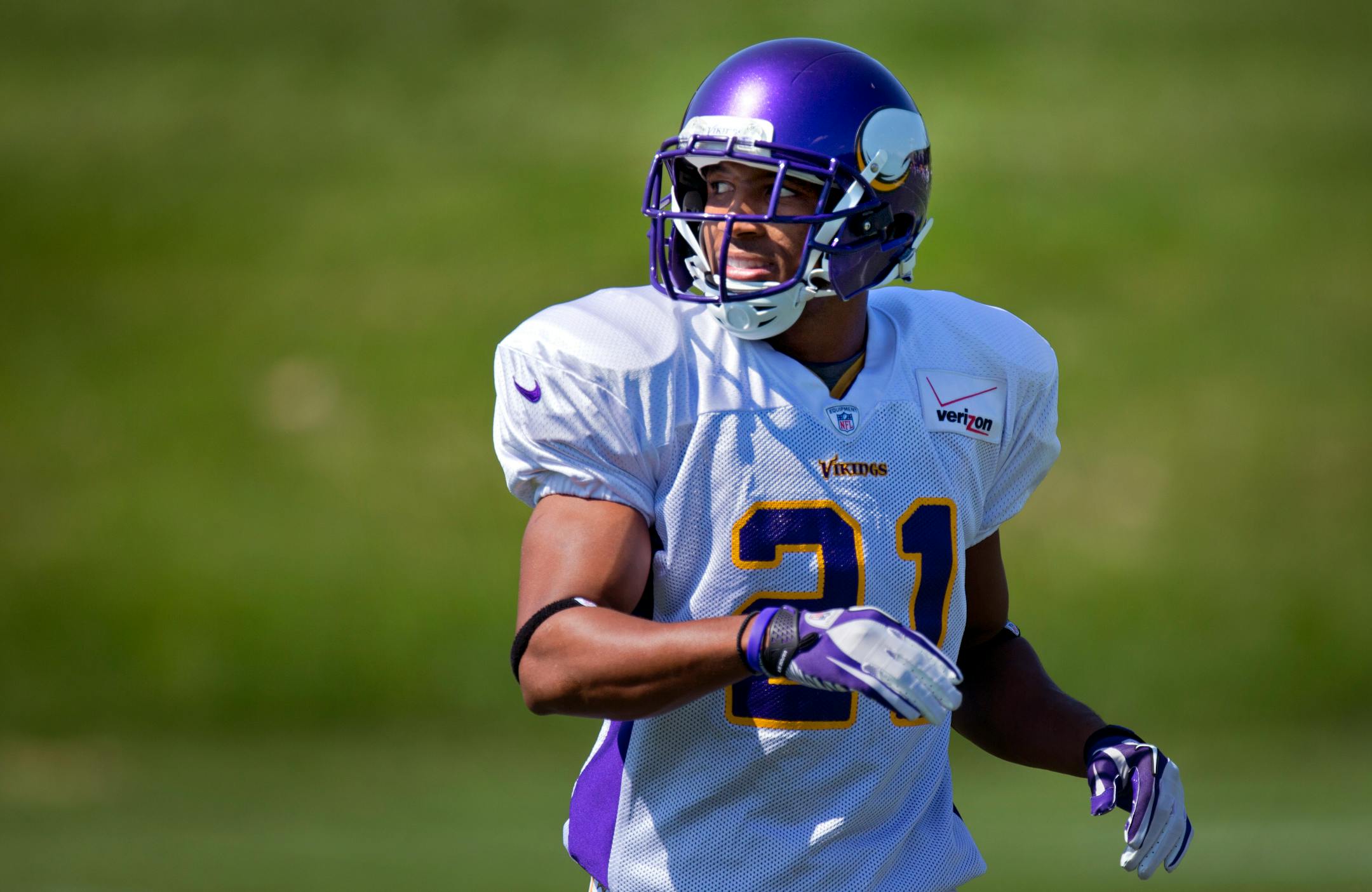 At 21, rookie cornerback Josh Robinson is one of nine Vikings defensive backs younger than 26.