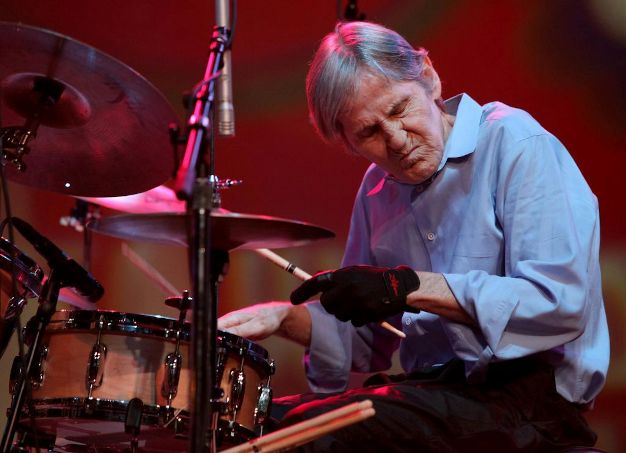 FILE - In this Aug. 14, 2009 file photo, Levon Helm performs with the Levon Helm band during the Heroes of Woodstock concert at Bethel Woods Center for the Arts in Bethel, N.Y. Helm, who was in the final stages of his battle with cancer, died Thursday, April 19, 2012 in New York. He was 71. He was a key member of The Band and lent his distinctive Southern voice to classics like "The Weight" and "The Night They Drove Old Dixie Down."