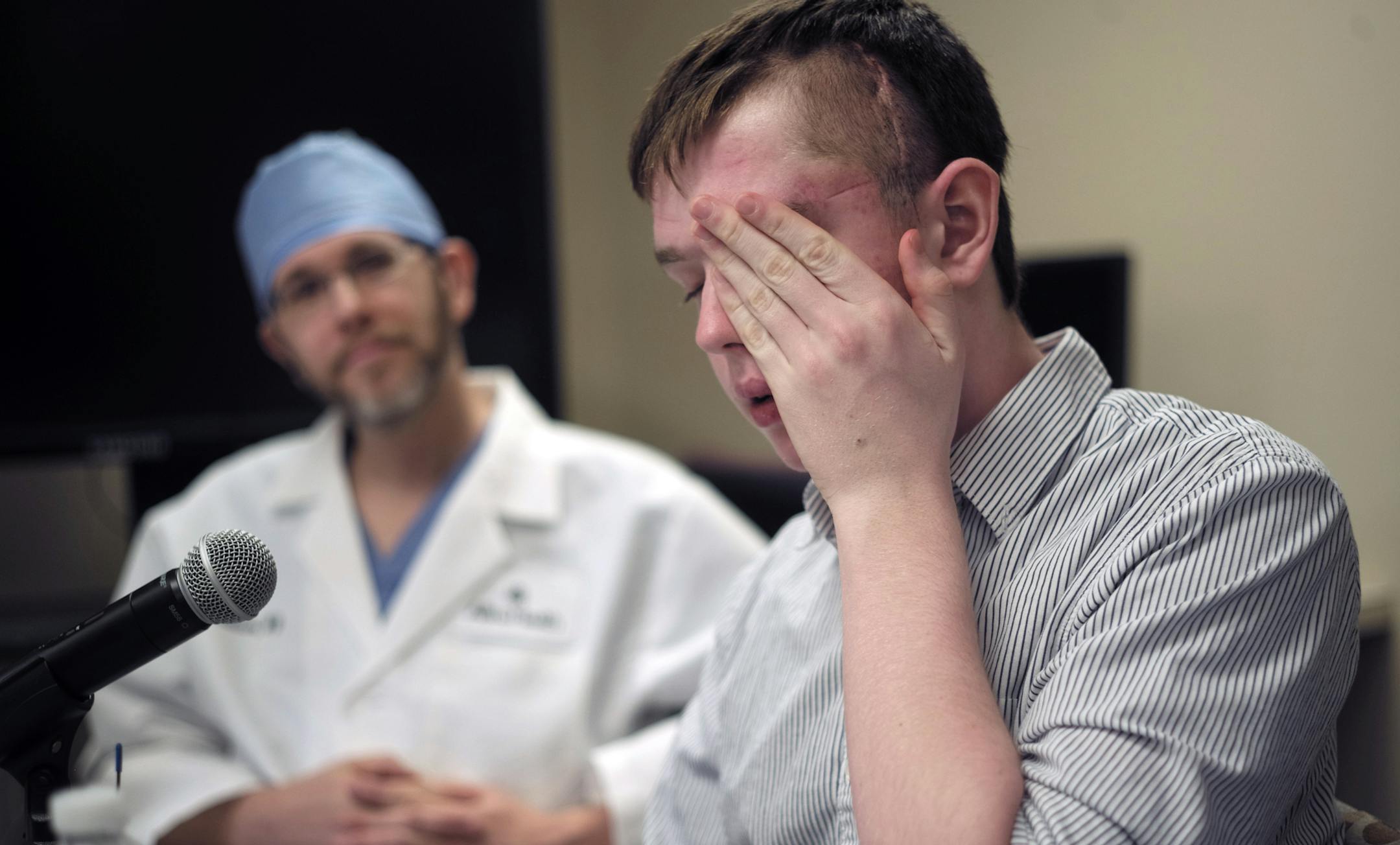 Dr. Eric Nussbaum performed a delicate bypass procedure on 14-year-old Kaelan Macdonald after a shotgun pellet entered a tiny artery in the boy’s brain.