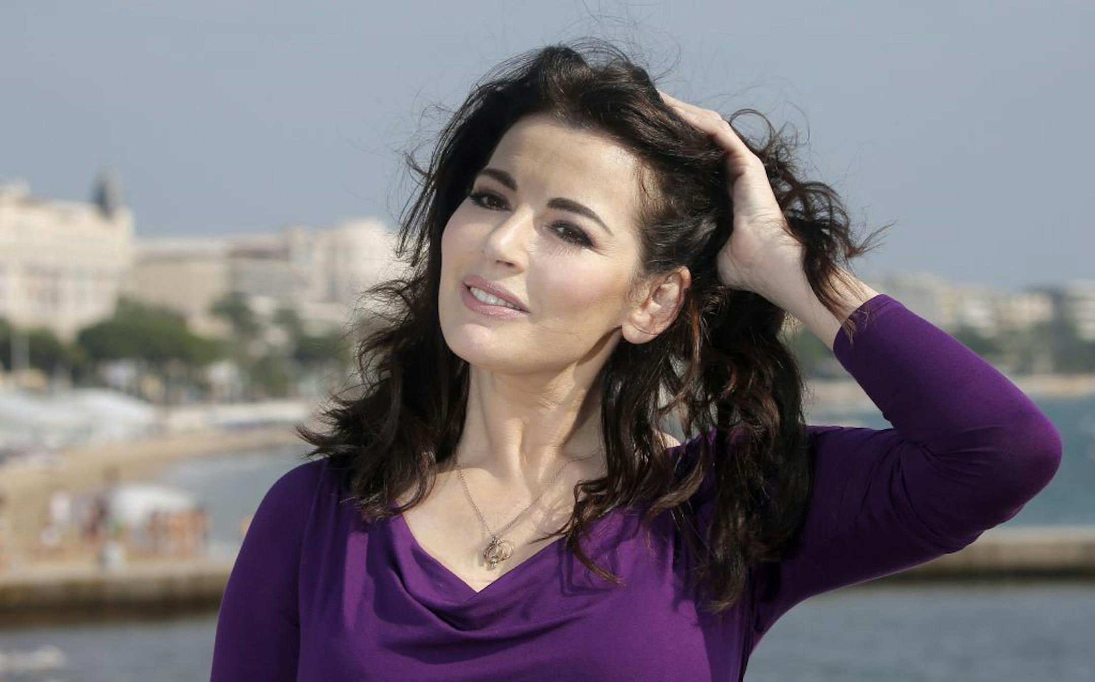 In this Tuesday, Oct. 9, 2012 file photo, English food writer, journalist and broadcaster, Nigella Lawson poses in Cannes, southeastern France.