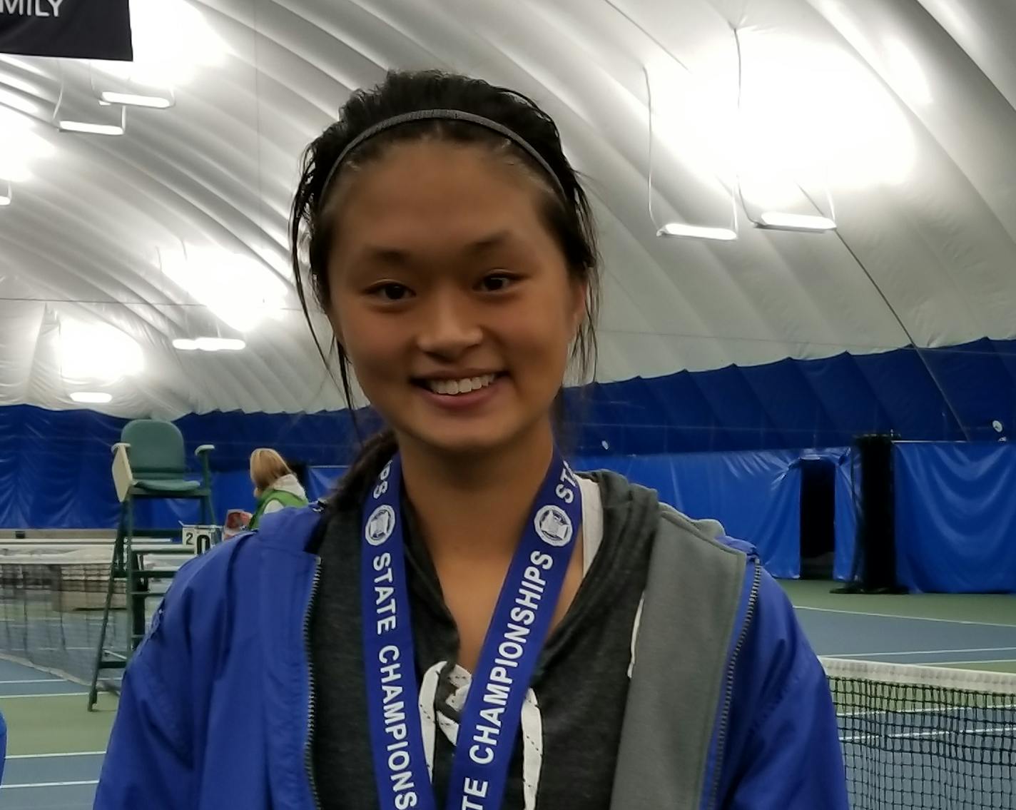 Arlina Shen, 2018 individual champion, Class 1A girls' tennis. Photo: Heather Rule, special to the Star Tribune.