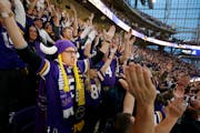 Minnesota Vikings fans do the Skol Chant at US Bank Stadium during the divisional game last Sunday.