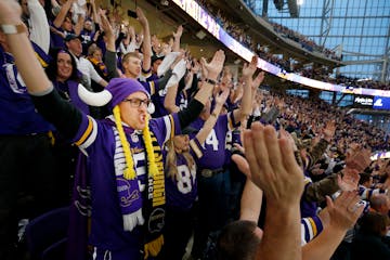 Minnesota Vikings fans do the Skol Chant at US Bank Stadium during the divisional game last Sunday.