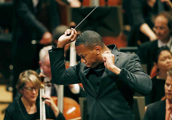 Roderick Cox led a young people’s concert in October. This week he will make his subscription-concert debut as the Minnesota Orchestra’s associate