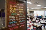 Bethune Elementary in north Minneapolis is among the district’s schools still in need of teachers a week into the new academic year.