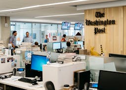 FILE — Inside The Washington Post’s newsroom in Washington, May 18, 2017. The newspaper has been reeling from successive revelations about Robert 