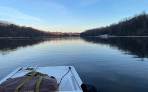 It was smooth rowing on the Mississippi on Jan. 31 for the University of Minnesota crews.