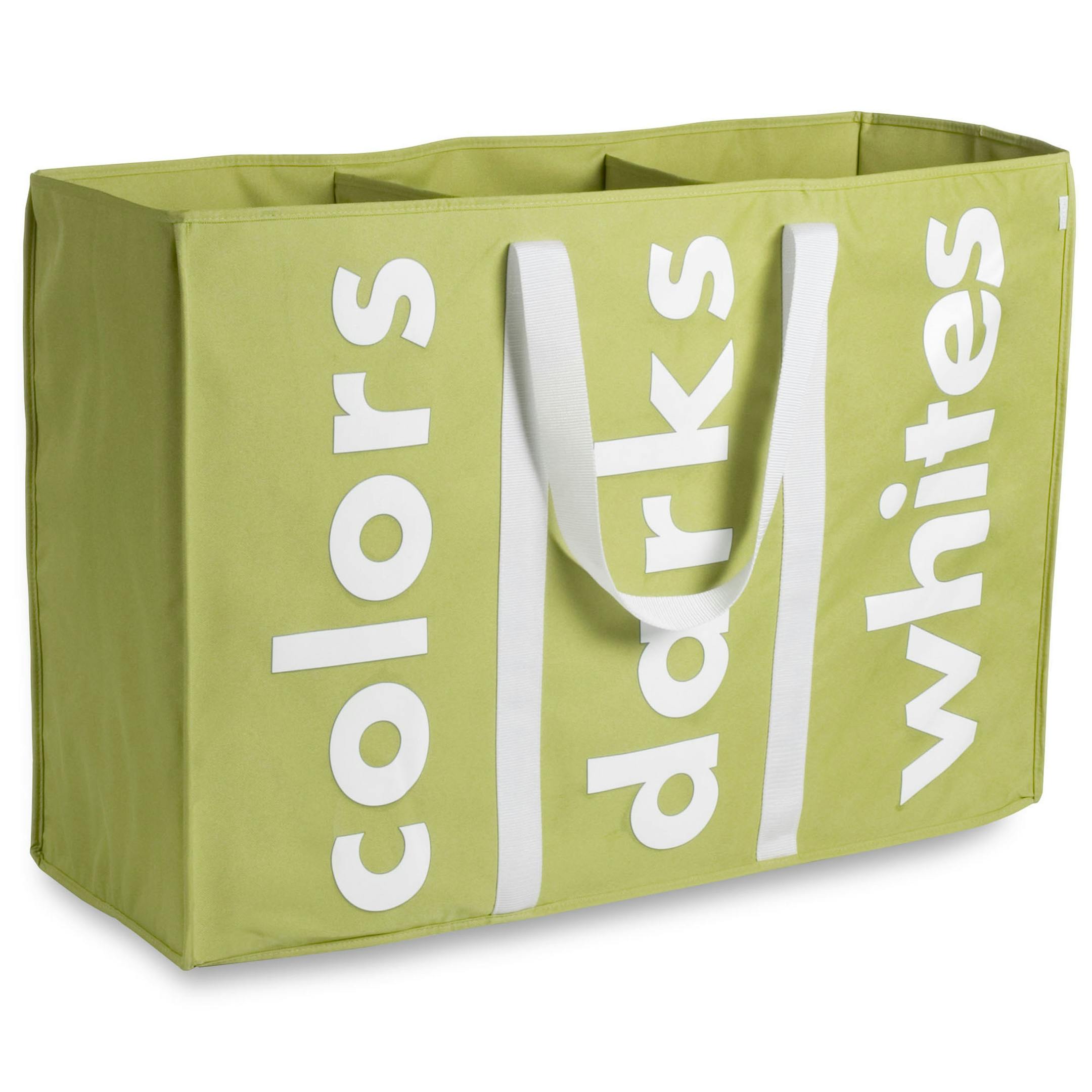 Hamper tote:: Three-in-one hamper keeps clothes sorted and easy to tote to the coin laundry (or home). There's even a pocket for detergent. (Container Store, $39.99).