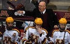 Gophers coach Bob Motzko, during a game in October.