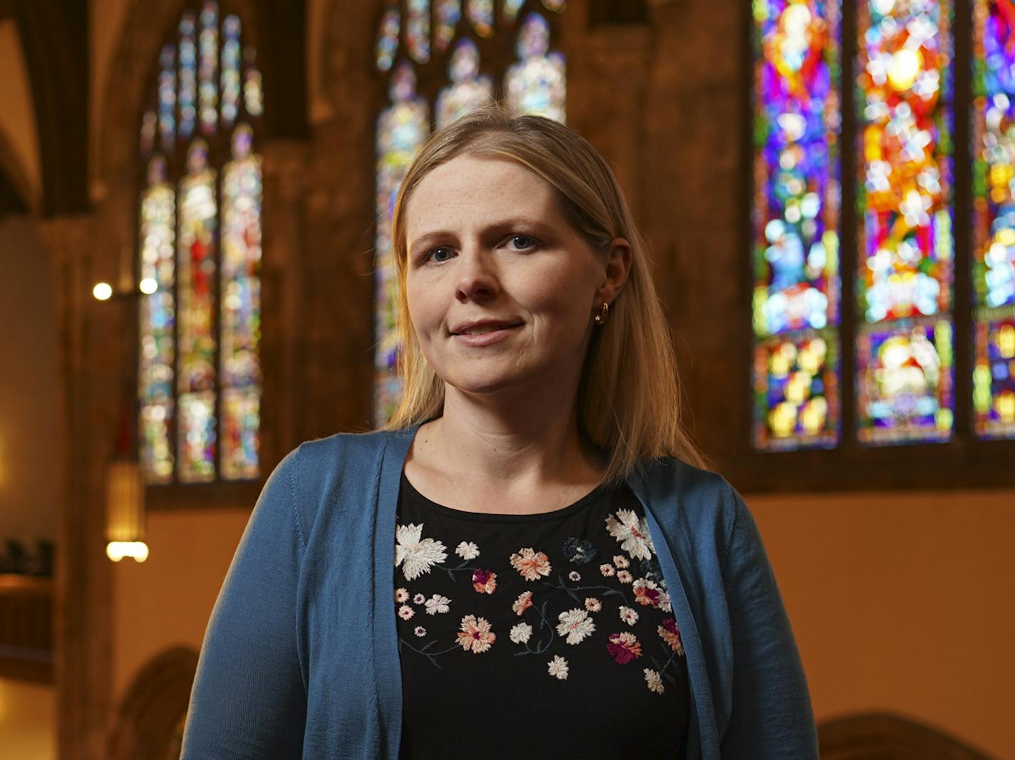 Pastor Mariah Furness Tollgaard in the sanctuary of her church, Hamline Church United Methodist in St. Paul. ] JEFF WHEELER &#x2022; Jeff.Wheeler@startribune.com Pastor Mariah Furness Tollgaard is co-founder of Minnesota Methodists, a group formed last year to oppose new sanctions against GLBT clergy and marriages. She was photographed at her church, Hamline Church United Methodist in St. Paul on Wednesday afternoon, January 8, 2020.