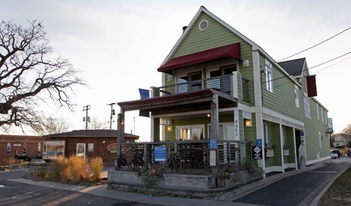 (left to right) Acqua restaurant in White Bear Lake.