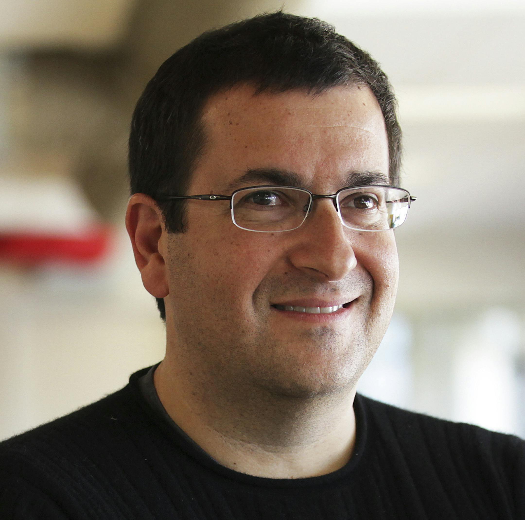 FILE -- David Goldberg, the chief executive of SurveyMonkey, at the firm’s headquarters in Palo Alto, Calif., Feb. 1, 2013. Goldberg, a serial Silicon Valley entrepreneur whose wife, the Facebook executive Sheryl Sandberg, described his invaluable support in her blockbuster book “Lean In,” died on May 1, 2015. He ways 47. (Jim Wilson/The New York Times)