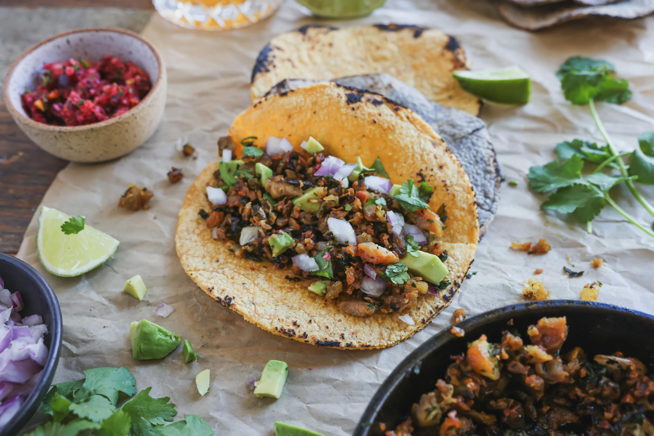 Use up leftover turkey to make Turkey Carnitas with Cranberry Salsa. Recipe by Beth Dooley, Photo by Ashley Moyna Schwickert, Special to the Star Tribune