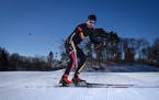 Eduardo Arteaga skied for a photo at Theodore Wirth Park. ] AARON LAVINSKY • aaron.lavinsky@startribune.com