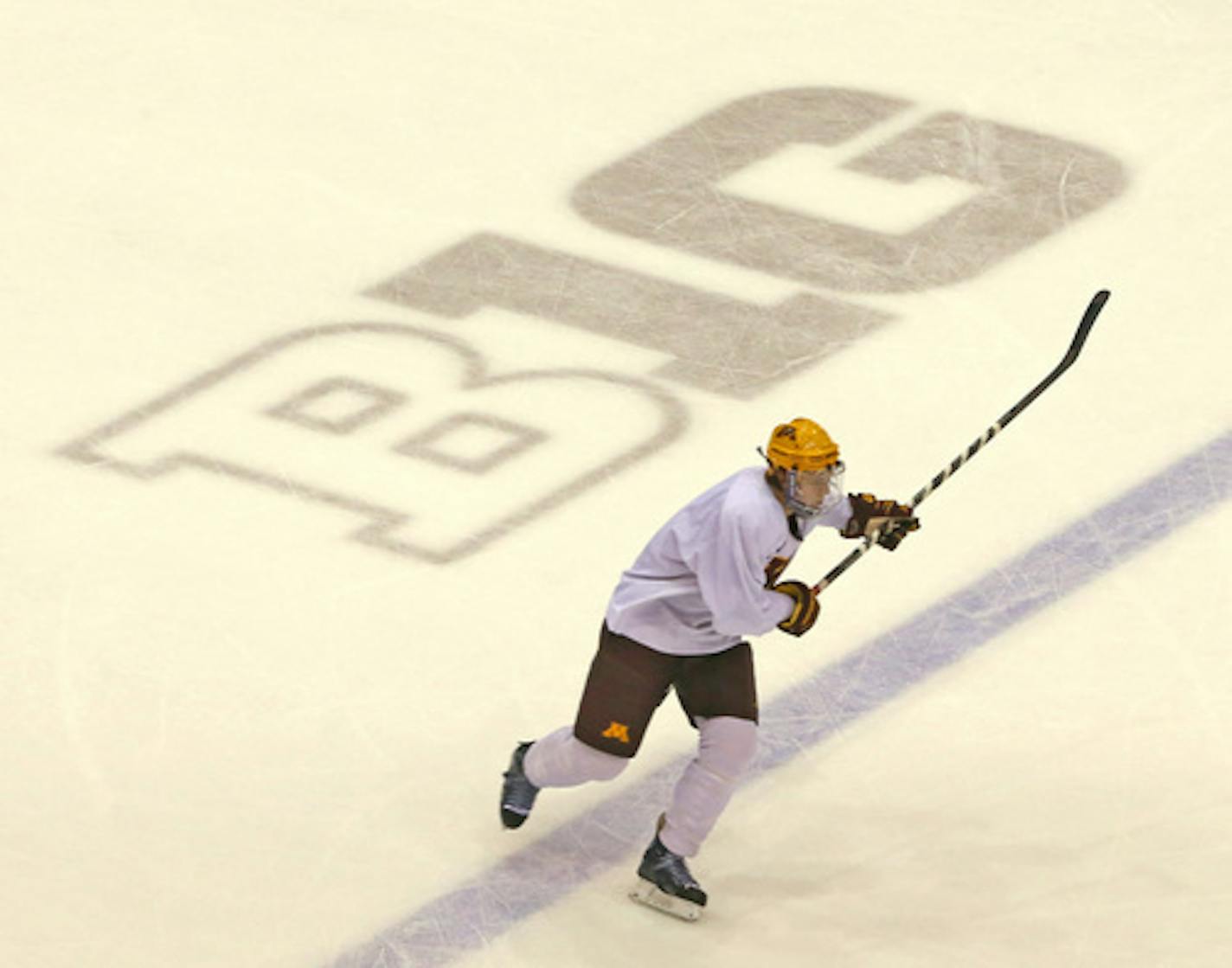 New Big 10 logo at Mariucci Arena on 10/9/13.]  Bruce Bisping/Star Tribune  bbisping@startribune.com