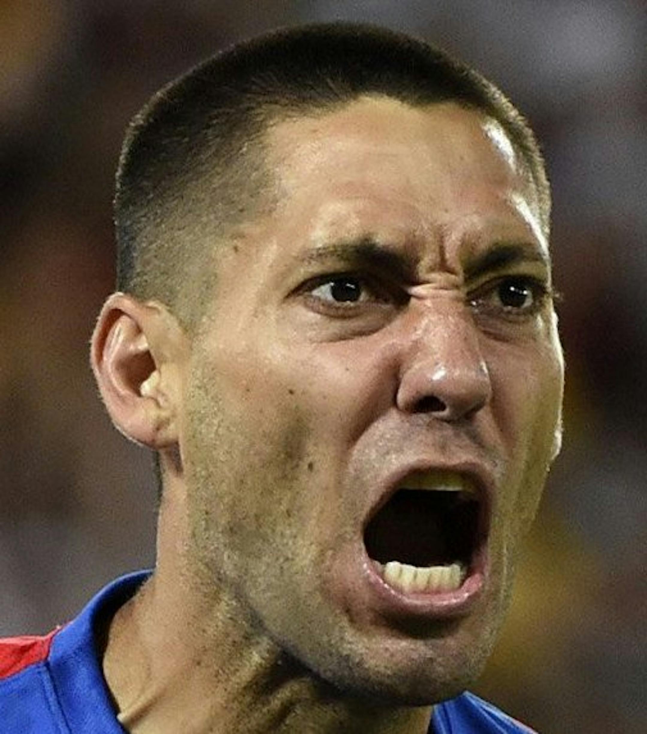 Clint Dempsey of Team USA celebrates his goal against Ghana during the World Cup in Natal, Brazil, on June 16, 2014. (Lui Siu Wai/Xinhua via Zuma Press/MCT) ORG XMIT: 1154084 ORG XMIT: MIN1406161854561405