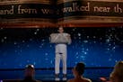Derek Hughes performed in his pajamas on Tuesday's episode of "America's Got Talent."