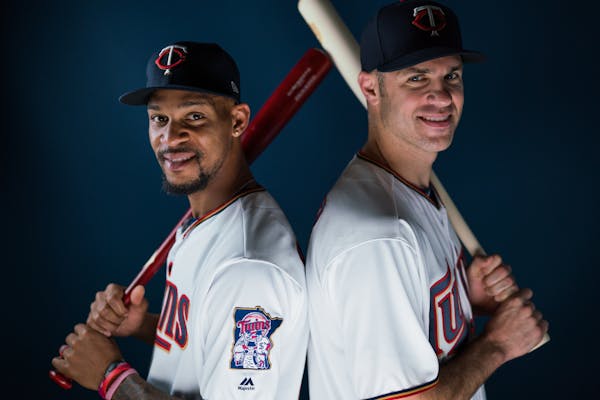 Twins outfielder Byron Buxton, left, will be entering his first season of arbitration. First baseman Joe Mauer will be a free agent after this season.