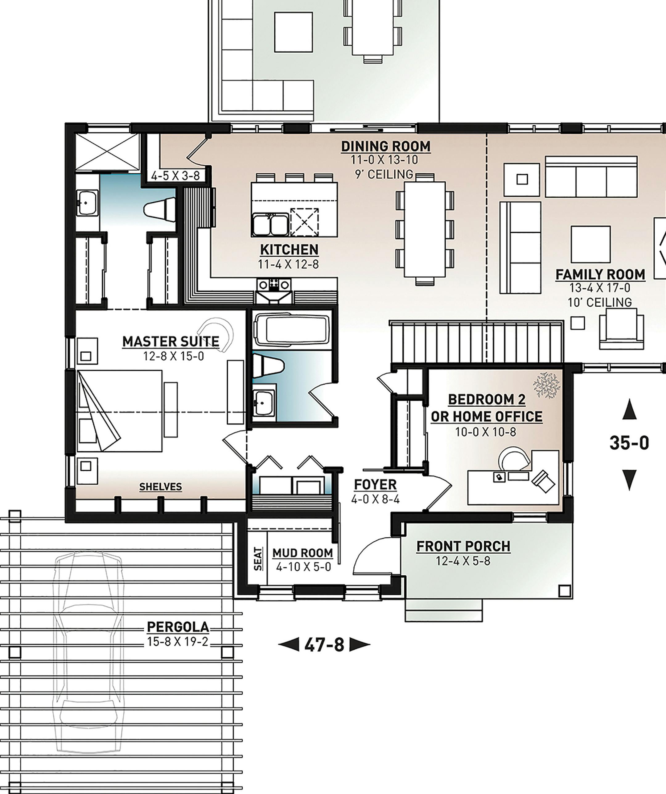 Home plan: Modern look on a budget