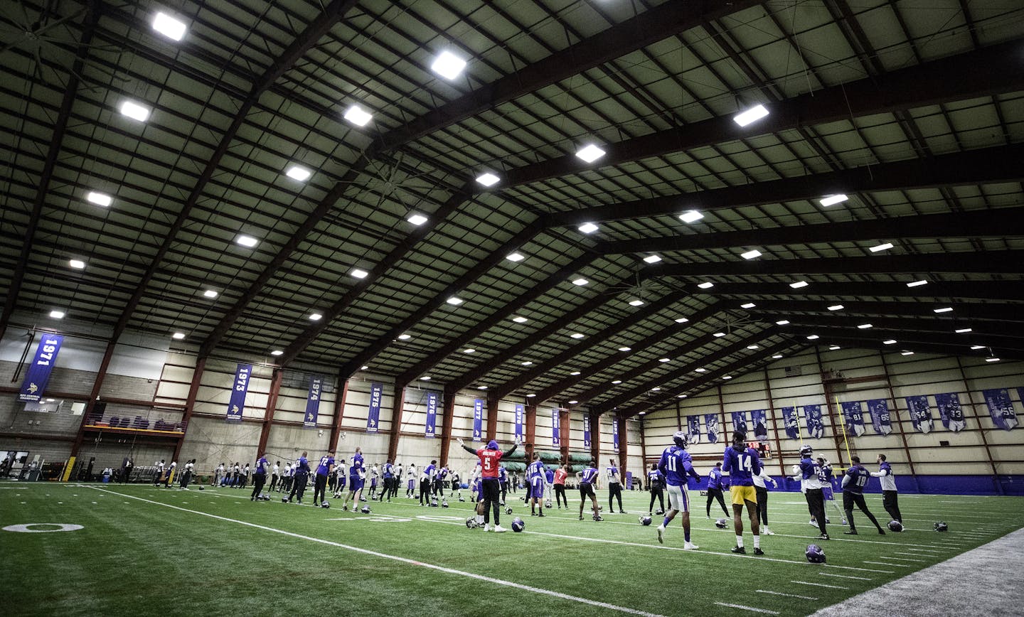 Even with the NFC as the designated "road" team for this year's Super Bowl, Vikings players would be able to use their home practice facility and locker room if they advance.