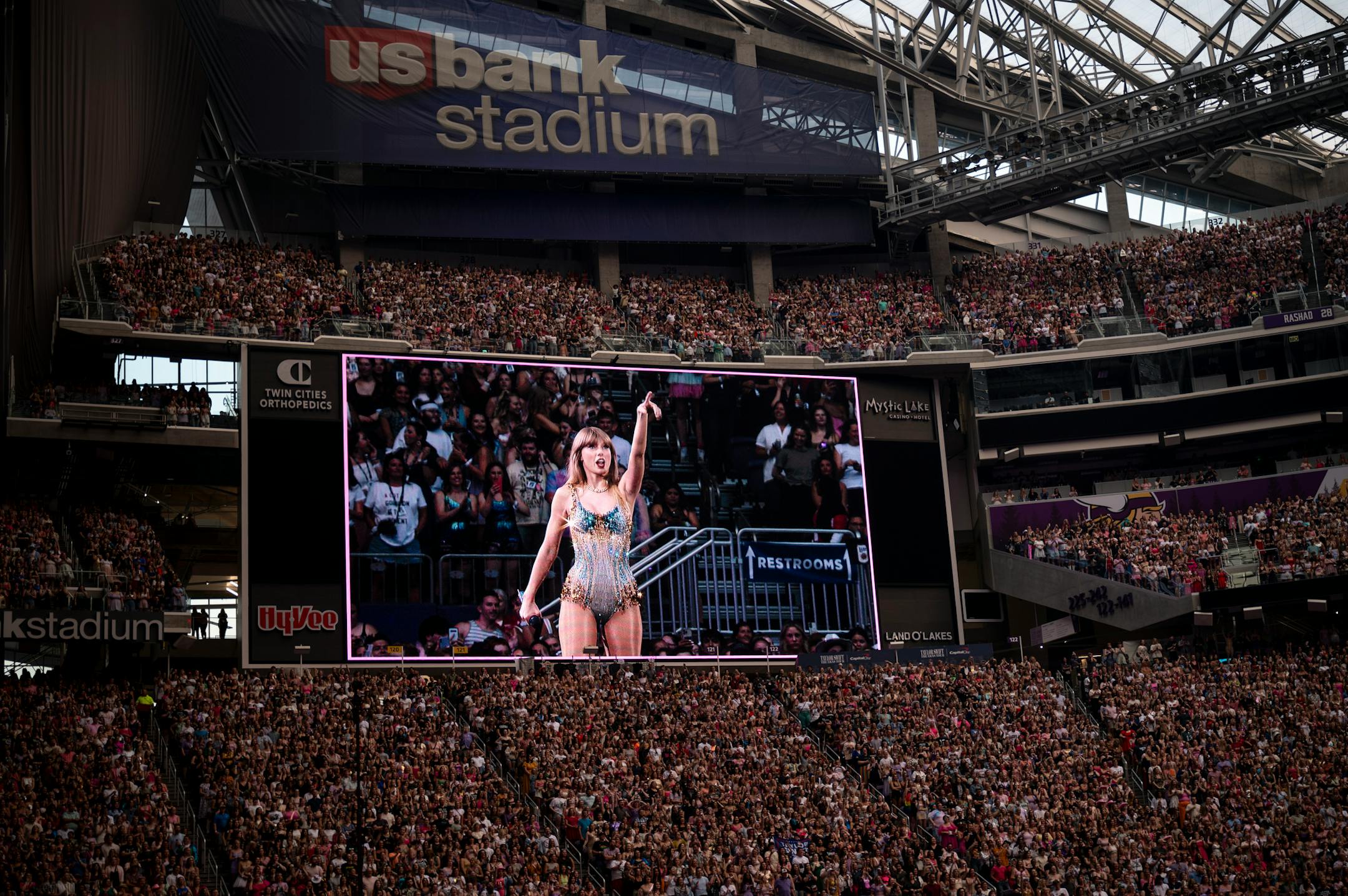 Taylor Swift performs Friday, June 23, 2023, at US Bank Stadium in Minneapolis, Minn.