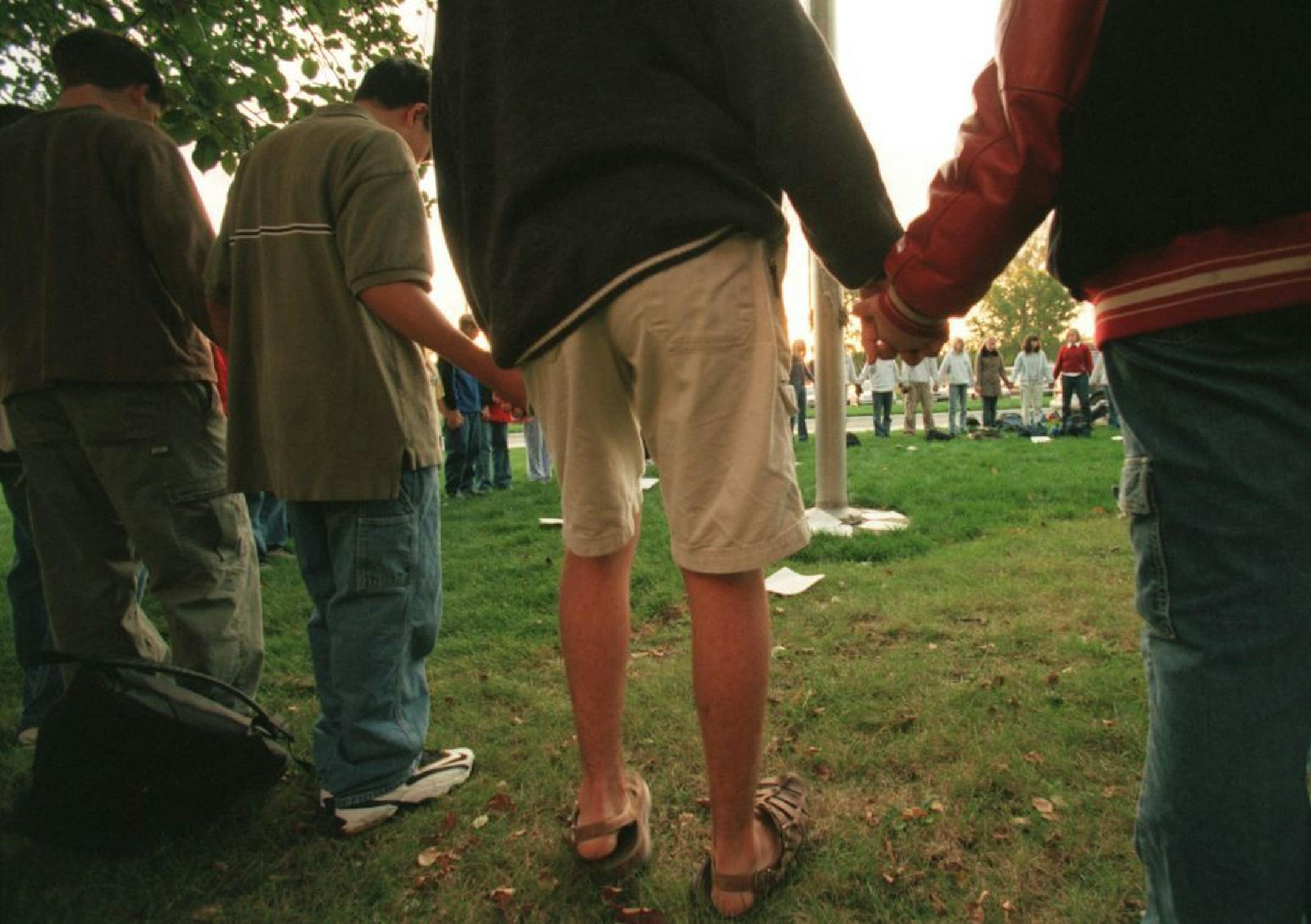 Photo: Youth at prayer.