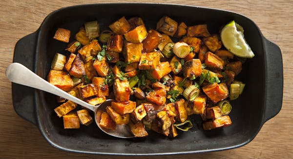 Sweet Potatoes Roasted With Chiles and Lime