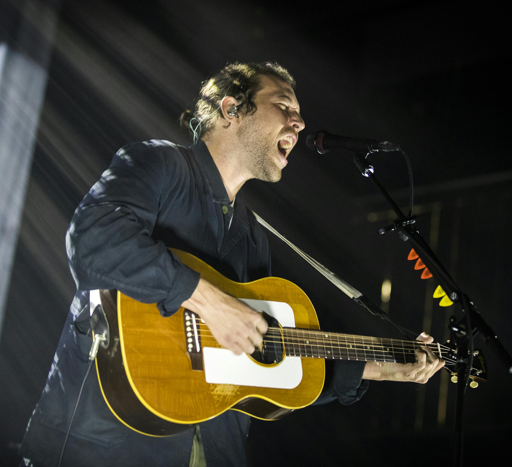 Fleet Foxes singer Robin Pecknold wowed the Palace Theatre crowd with his solos.