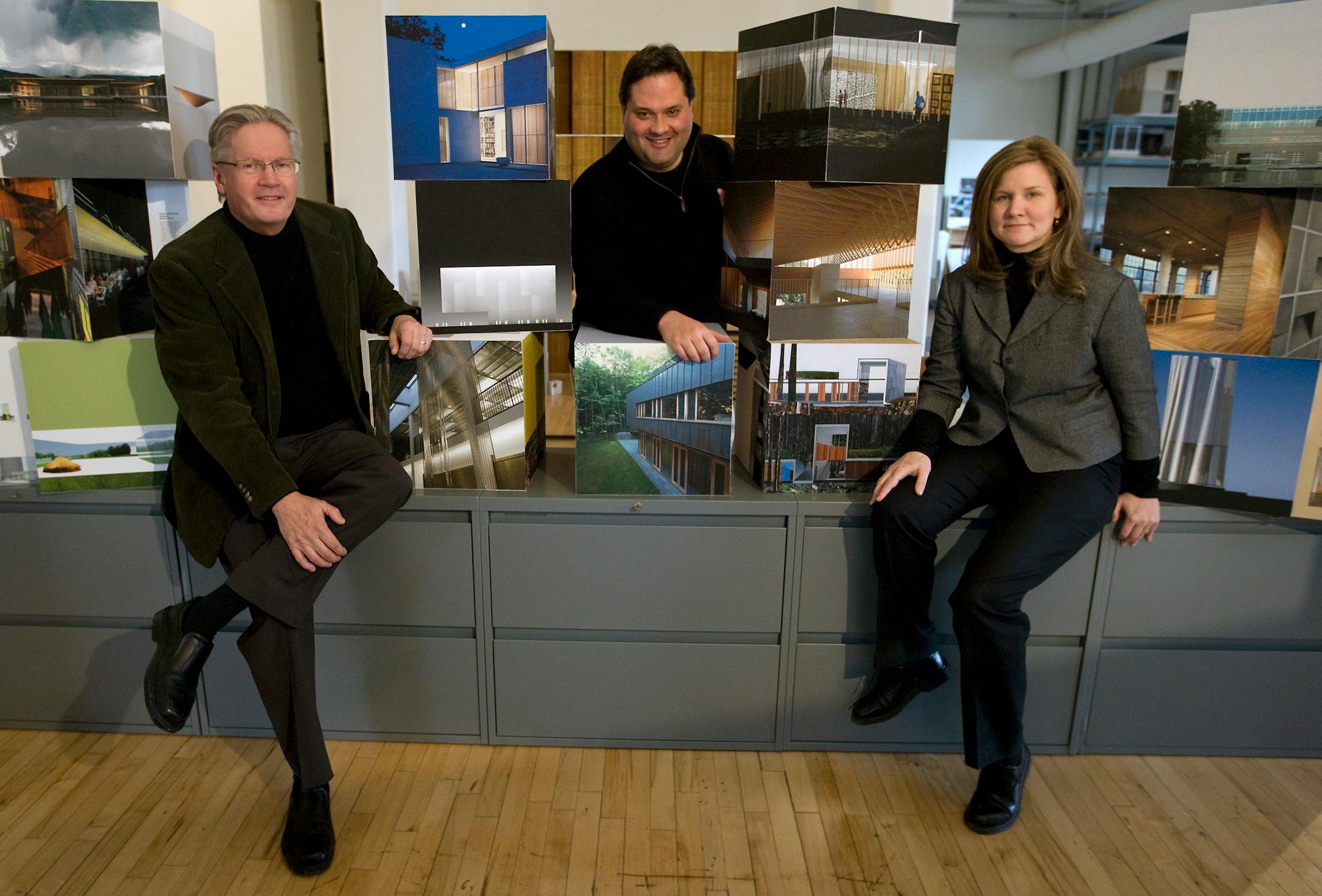 Vincent James, Nathan Knutson and Jennifer Yoos all of Vincent James and Associates in Minneapolis.