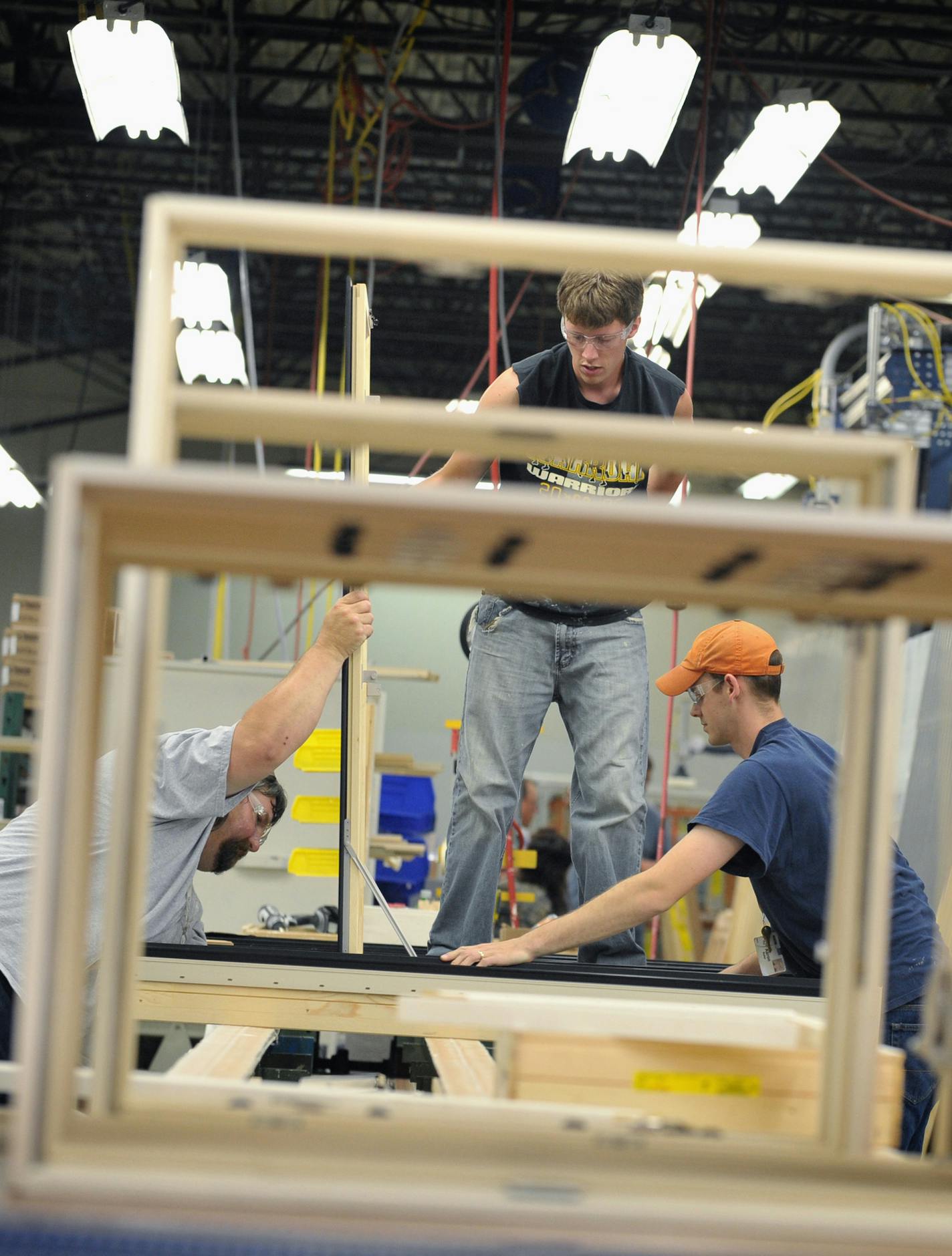 Marvin Cos. named two division presidents on Tuesday. Show is the company's plant in Warroad, Minn. (GLEN STUBBE/Star Tribune file photo)