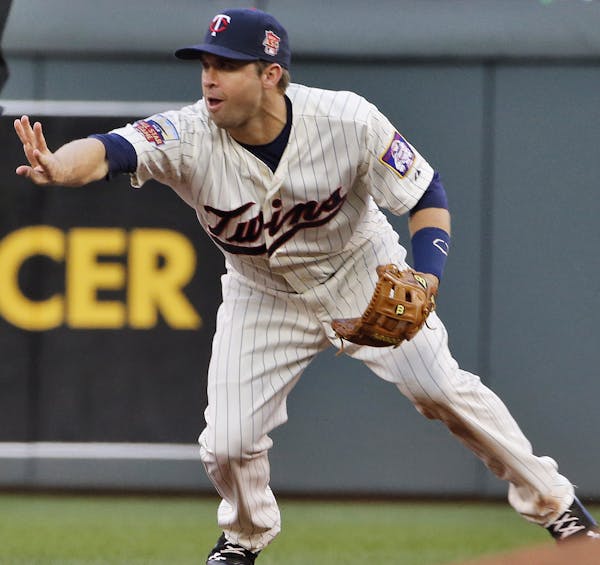 Twins second baseman Brian Dozier started a double play. ] Minnesota Twins vs. Boston Red Sox (MARLIN LEVISON/STARTRIBUNE(mlevison@startribune.com)